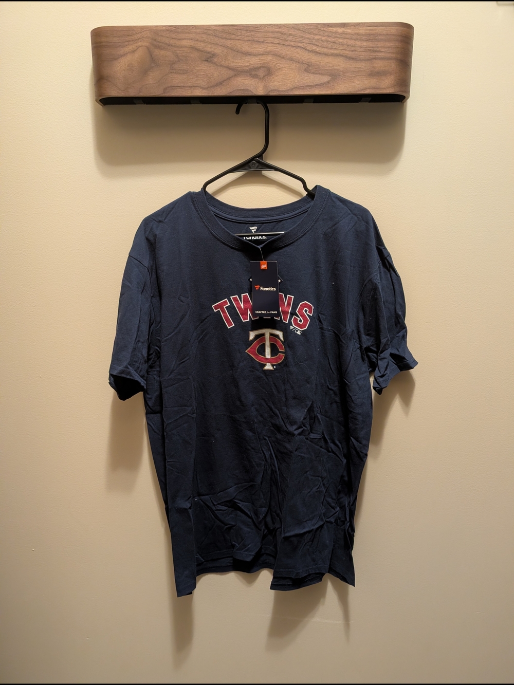 Fanatics Navy Minnesota Twins Short Sleeve Logo Tee